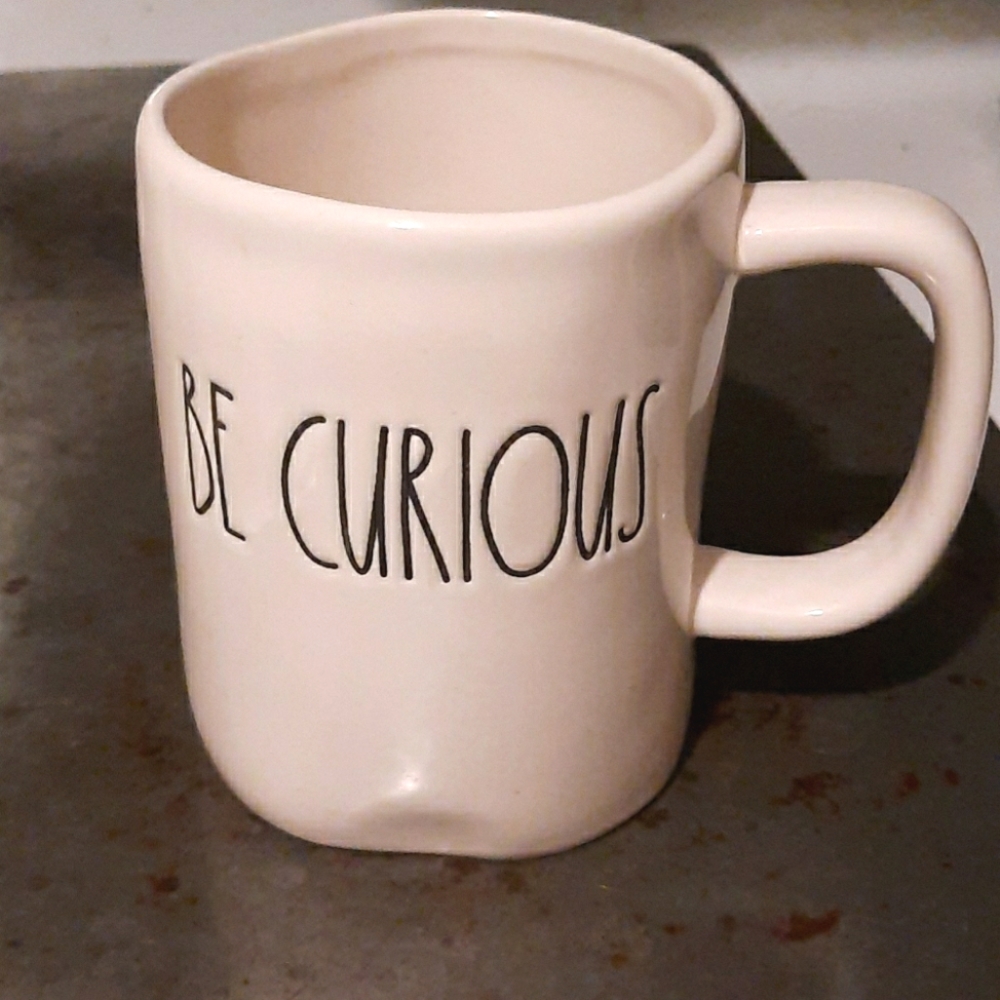Be Curious Rae Dunn Coffee Mug